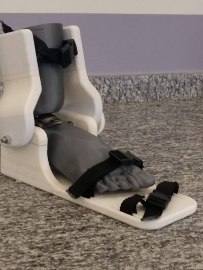 ortese do tornozelo inspirada em 3D