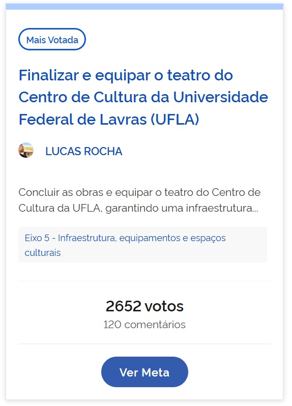 Proposta mais votada 2