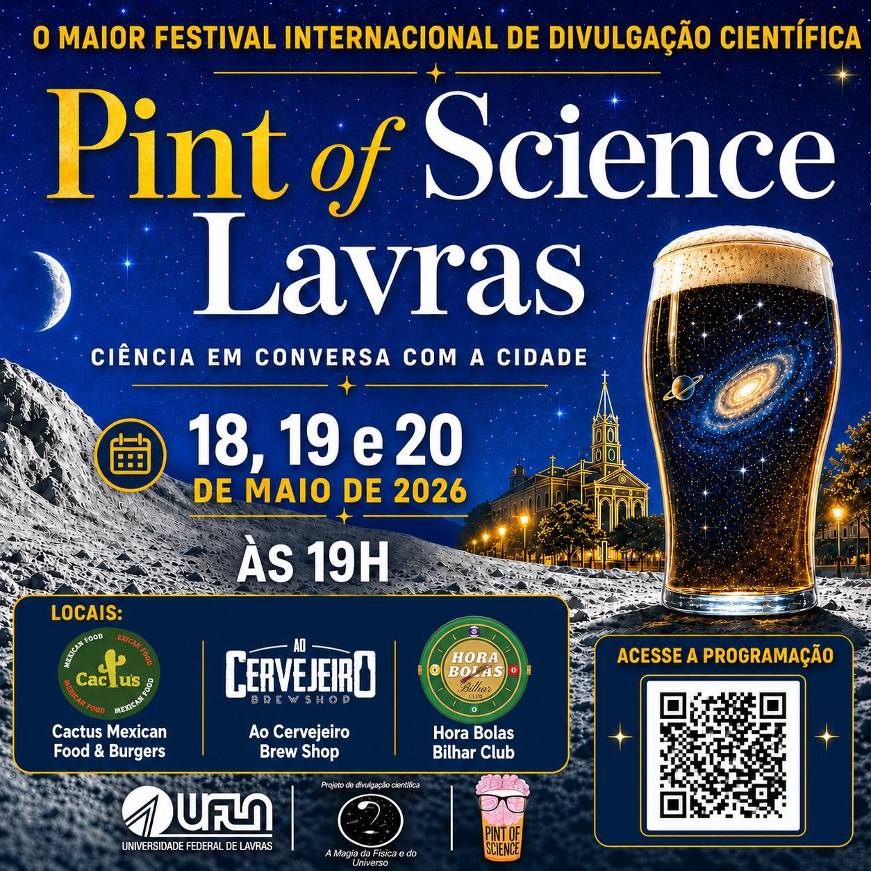 Oitava edição do Pint of Science debaterá saúde mental, história e cafés especiais